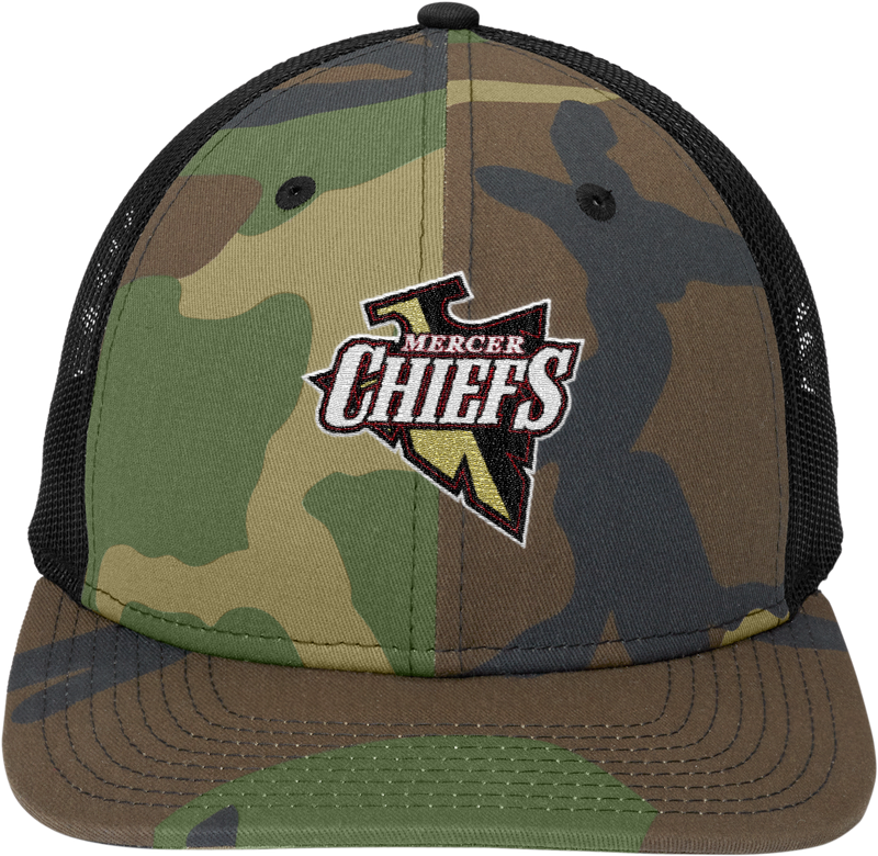 Mercer Chiefs New Era Snapback Low Profile Trucker Cap