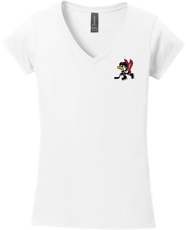 Benet Hockey Softstyle Ladies Fit V-Neck T-Shirt