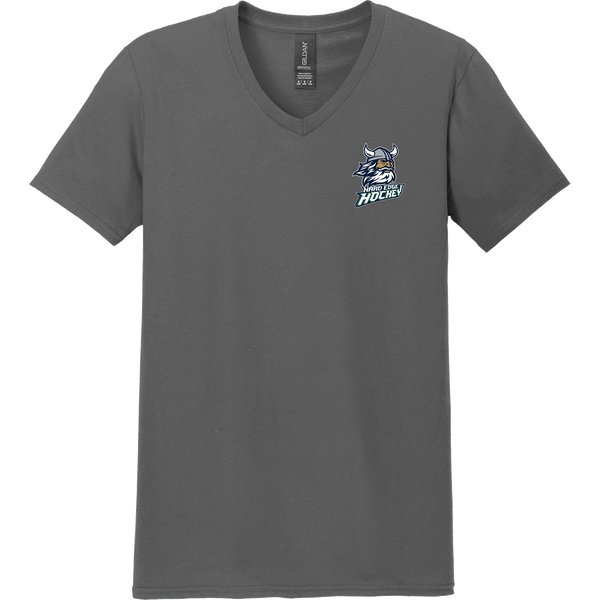 Hard Edge Hockey Softstyle V-Neck T-Shirt