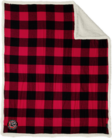 Palmyra Black Knights Flannel Sherpa Blanket