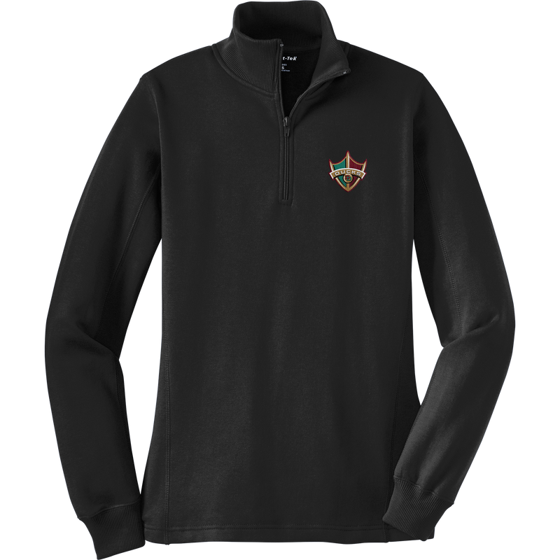 Delaware Ducks Ladies 1/4-Zip Sweatshirt