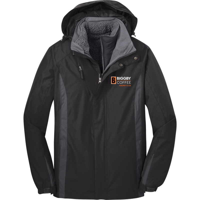 Biggby Coffee Hockey Club Colorblock 3-in-1 Jacket