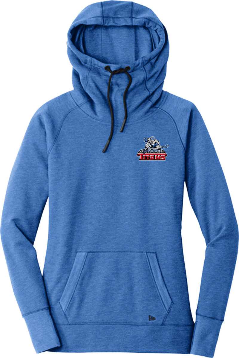 NJ Titans New Era Ladies Tri-Blend Fleece Pullover Hoodie