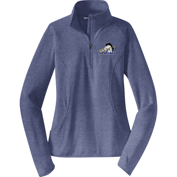 Mid-State Mustangs Ladies Sport-Wick Stretch 1/4-Zip Pullover