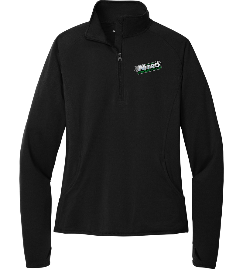 Nitro Soccer Ladies Sport-Wick Stretch 1/4-Zip Pullover