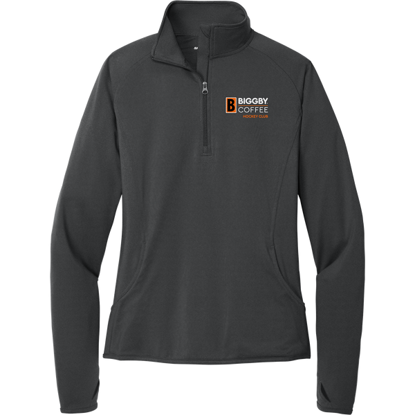 Biggby Coffee Hockey Club Ladies Sport-Wick Stretch 1/4-Zip Pullover