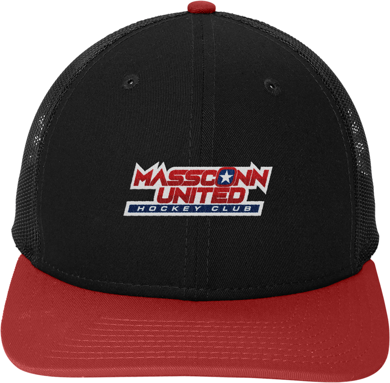 Mass Conn United New Era Snapback Low Profile Trucker Cap