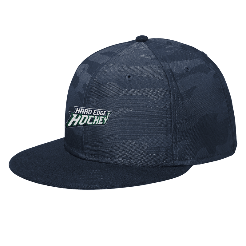 Hard Edge Hockey New Era Camo Flat Bill Snapback Cap