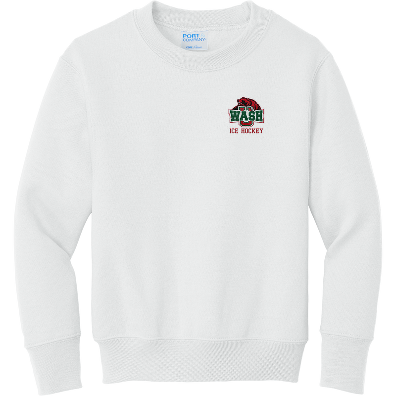 Wash U Youth Core Fleece Crewneck Sweatshirt