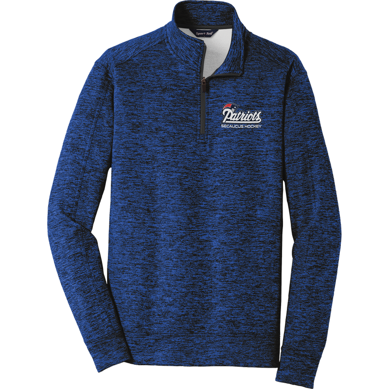 Secaucus Patriots PosiCharge Electric Heather Fleece 1/4-Zip Pullover