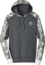 CT Bobcats Sport-Wick Mineral Freeze Fleece Colorblock Hooded Pullover