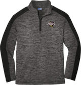 Mercer Chiefs Youth PosiCharge  Electric Heather Colorblock 1/4-Zip Pullover